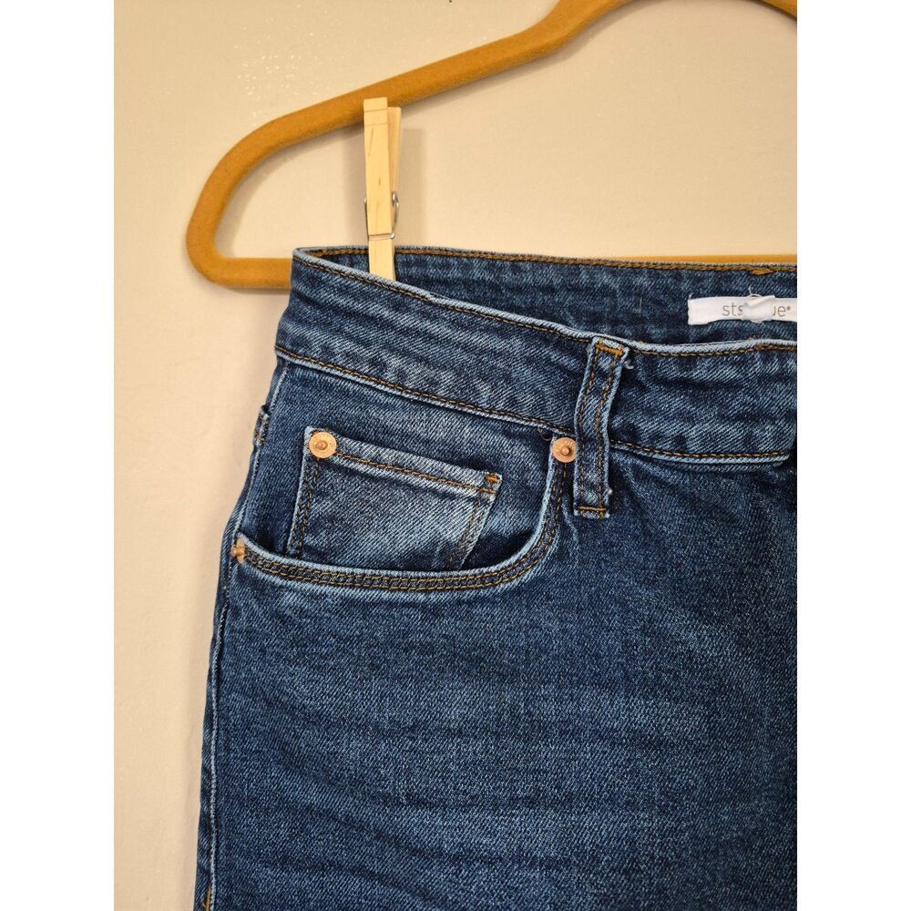 sts blue Niki Denim Pencil Maxi Skirt Size 27/4 - Long Jean Boho Western Style - Picture 7 of 11